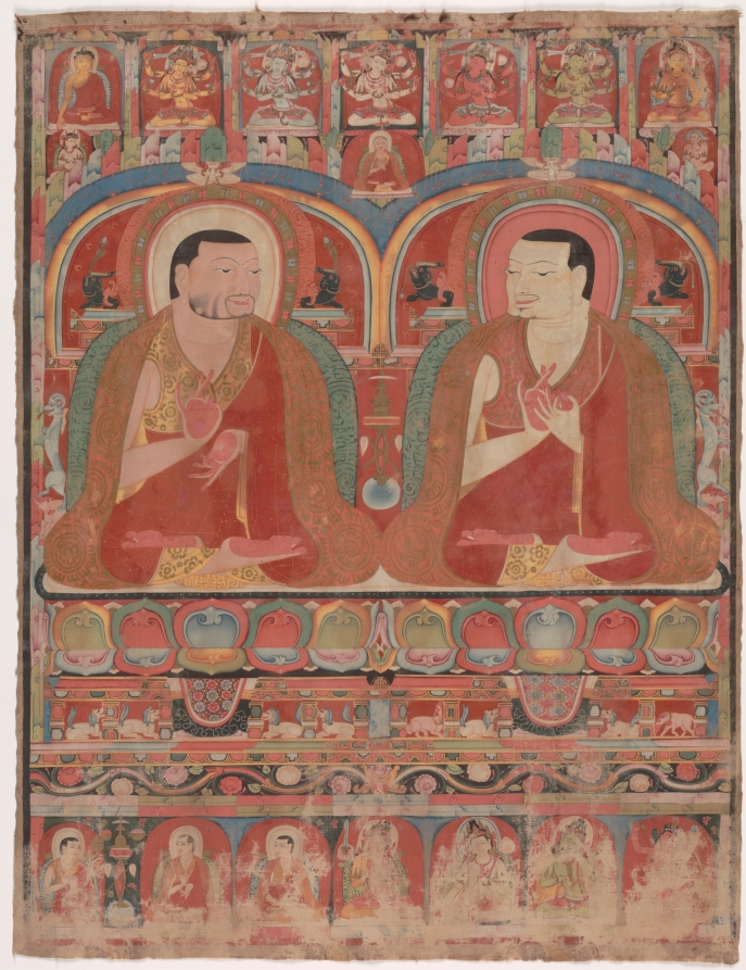 Mineral pigments on cotton; overall: 51.4 x 39.4 cm (20 1/4 x 15 1/2 in.). The Cleveland Museum of Art